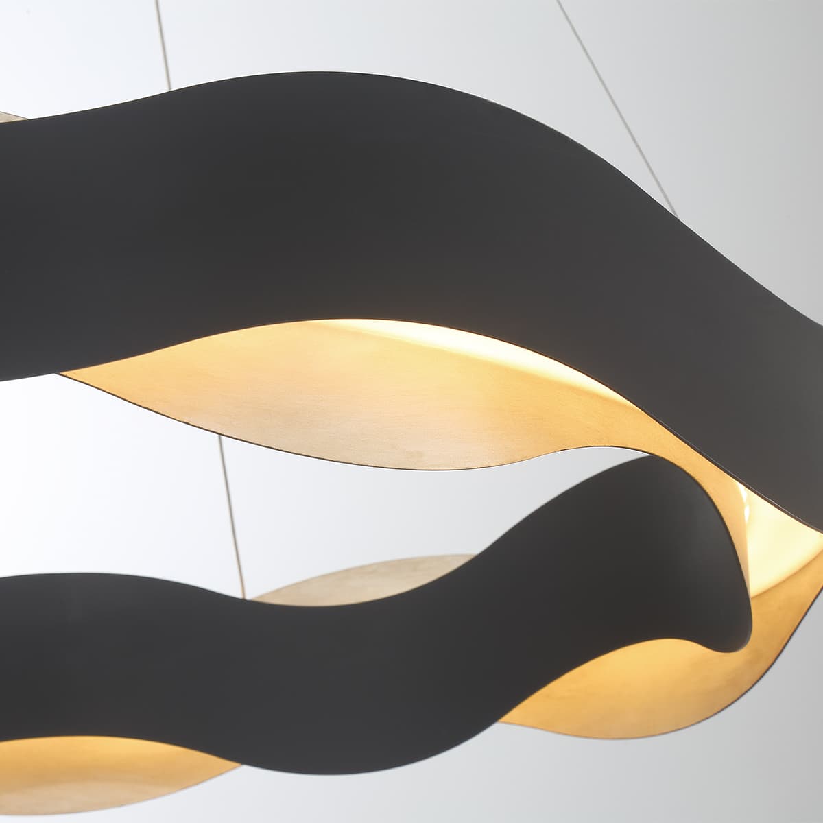 Vaughan 1 Light Chandeliers In Silver-Black — view 2
