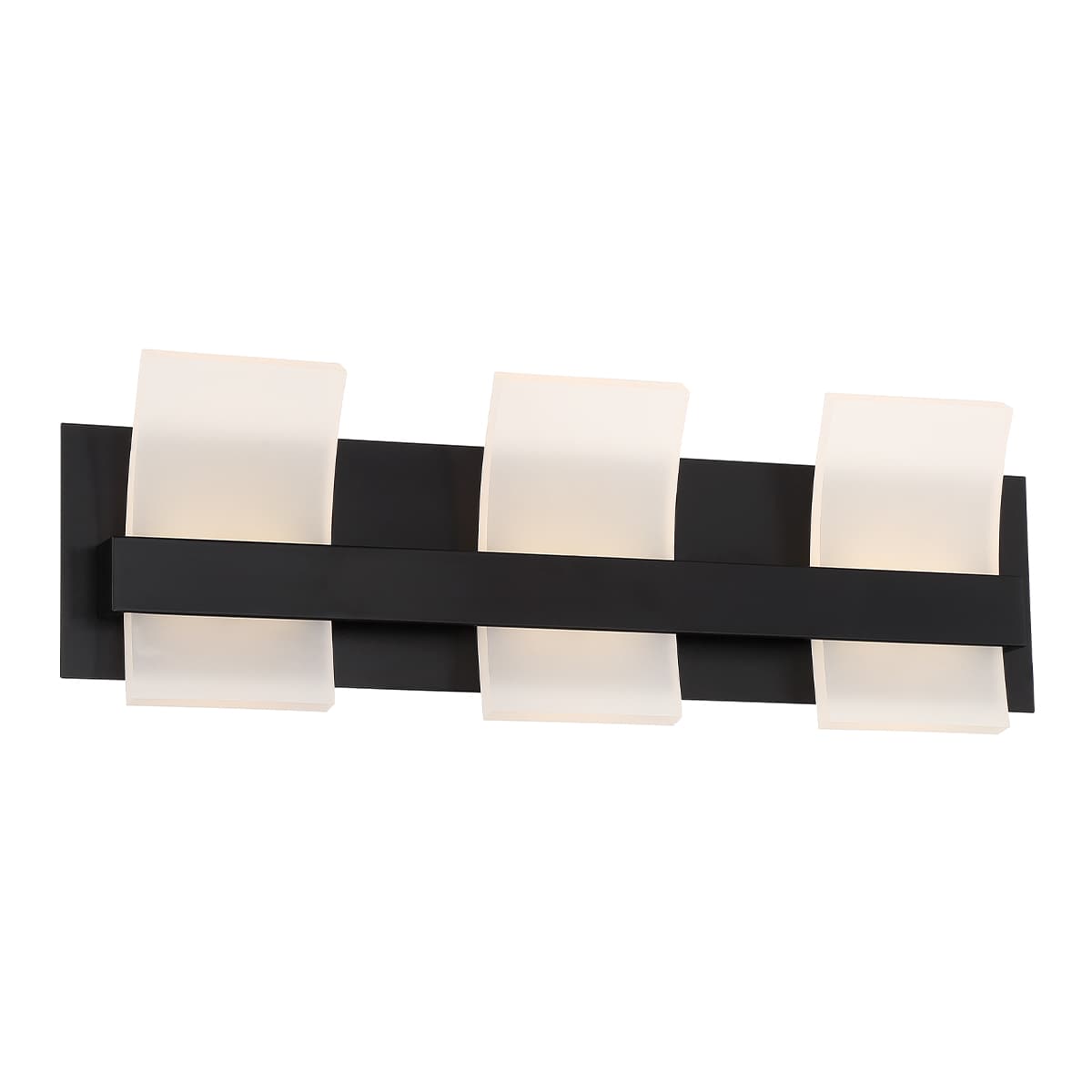 Cambridge 3 Light Vanity In Black — view 2