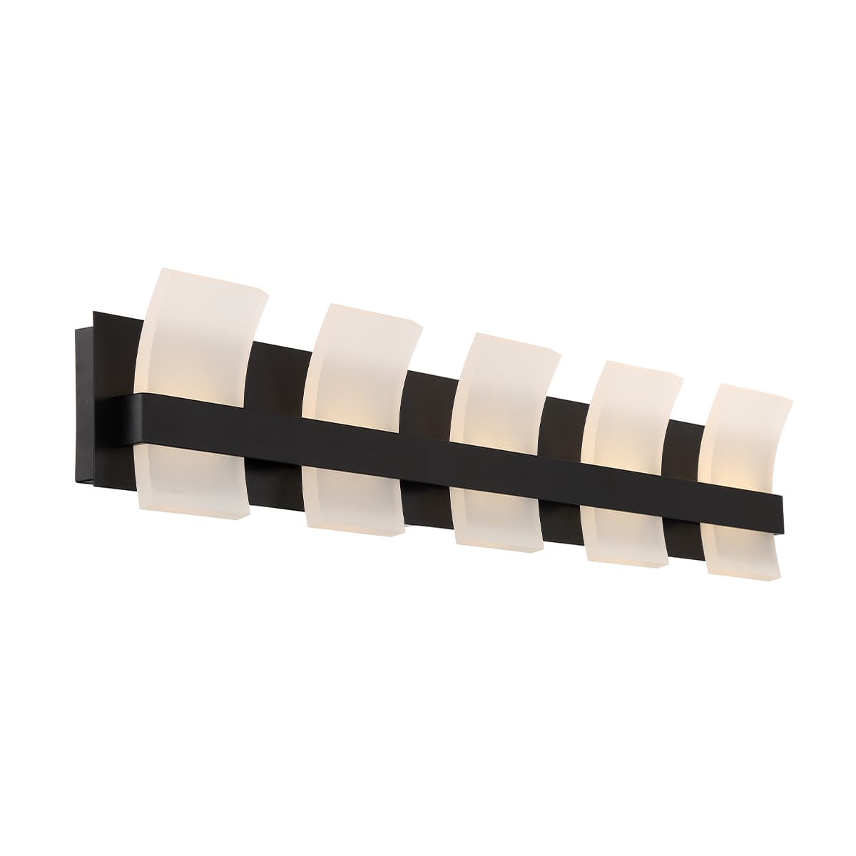 Cambridge 5 Light Vanity In Black — view 2