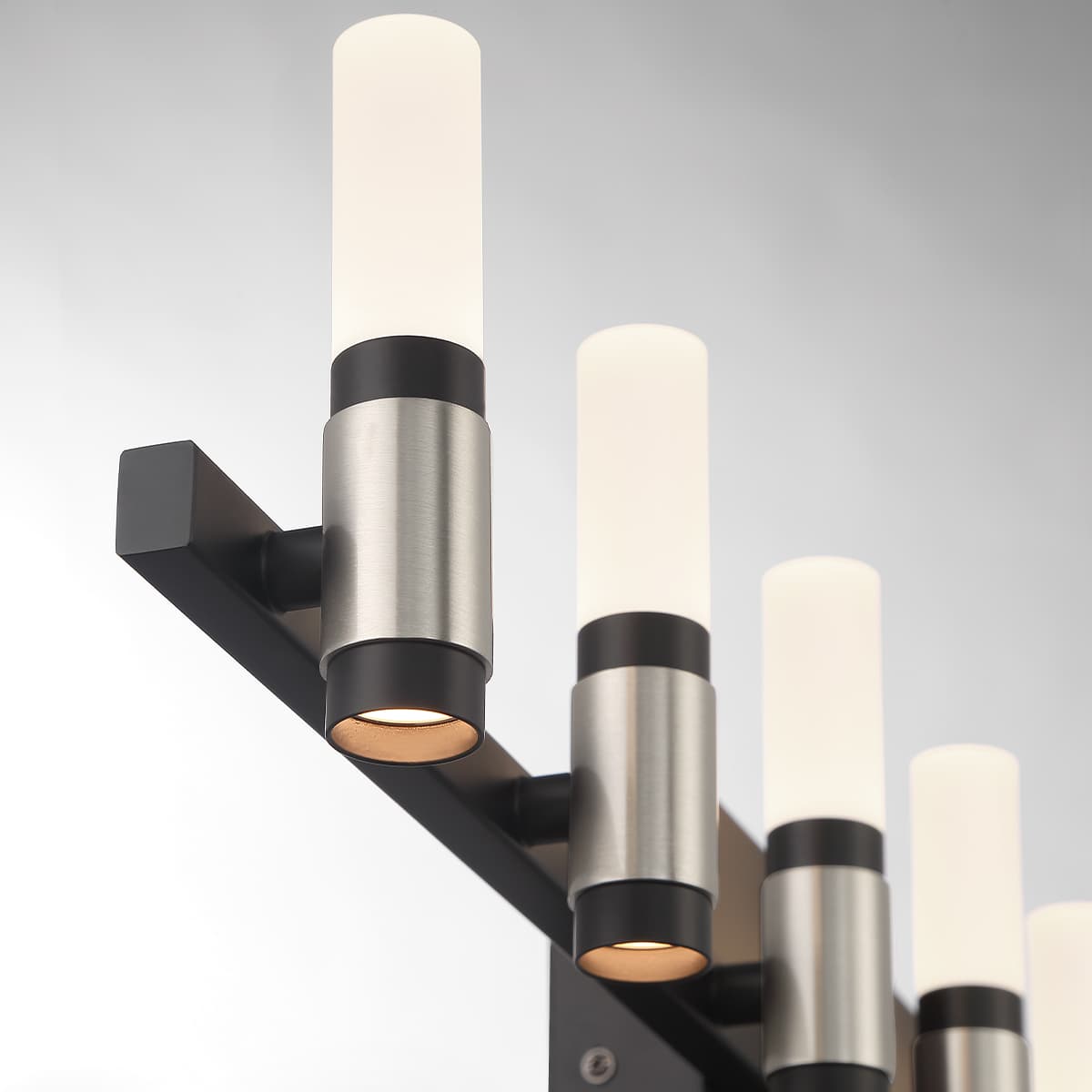 Albany 14 Light Vanity In Silver-Black — view 3