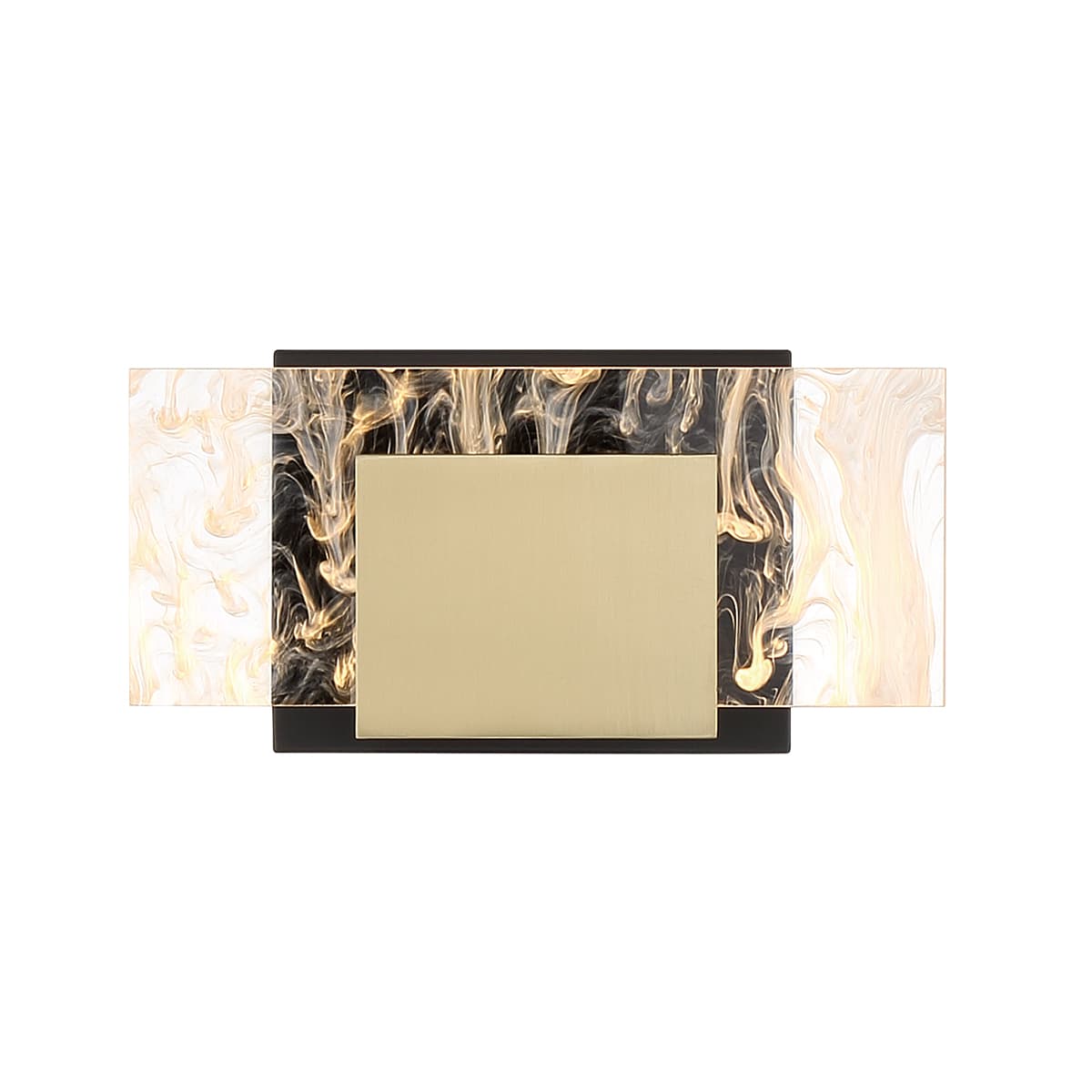 Kasha 1 Light Wall Sconce In Gold-Black