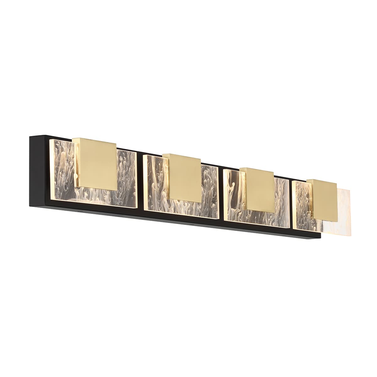 Kasha 4 Light Vanity In Gold-Black — view 2