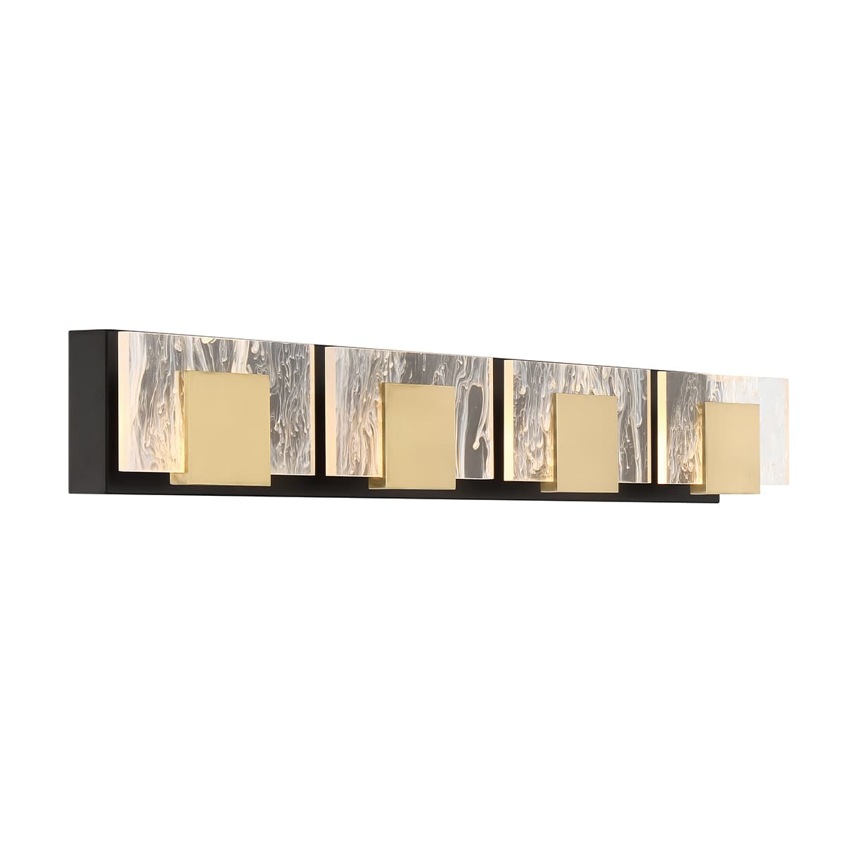 Kasha 4 Light Vanity In Gold-Black — view 3