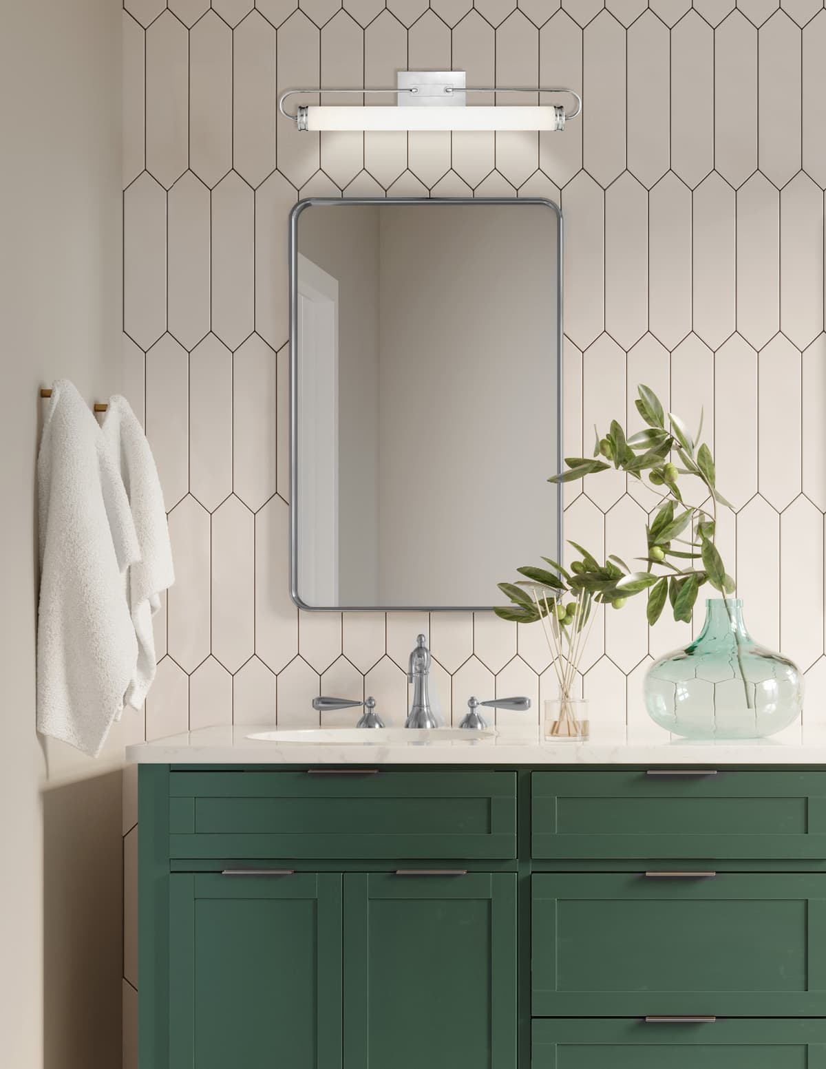 Tellie 1 Light Vanity In Chrome — view 4