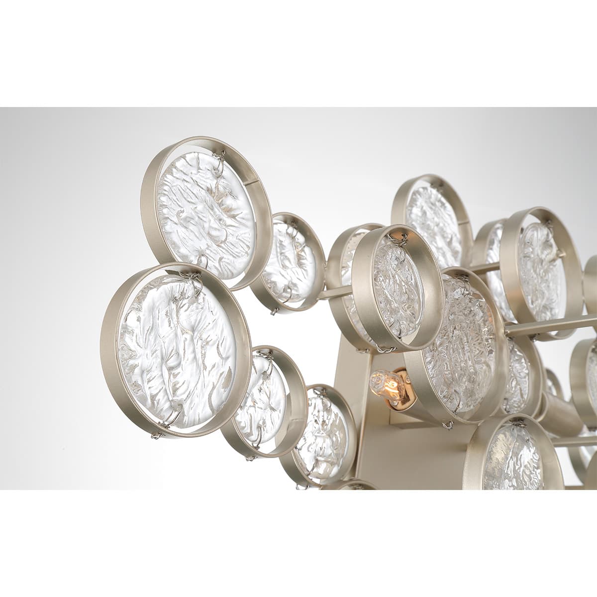 Trento 2 Light Wall Sconce In Silver — view 2
