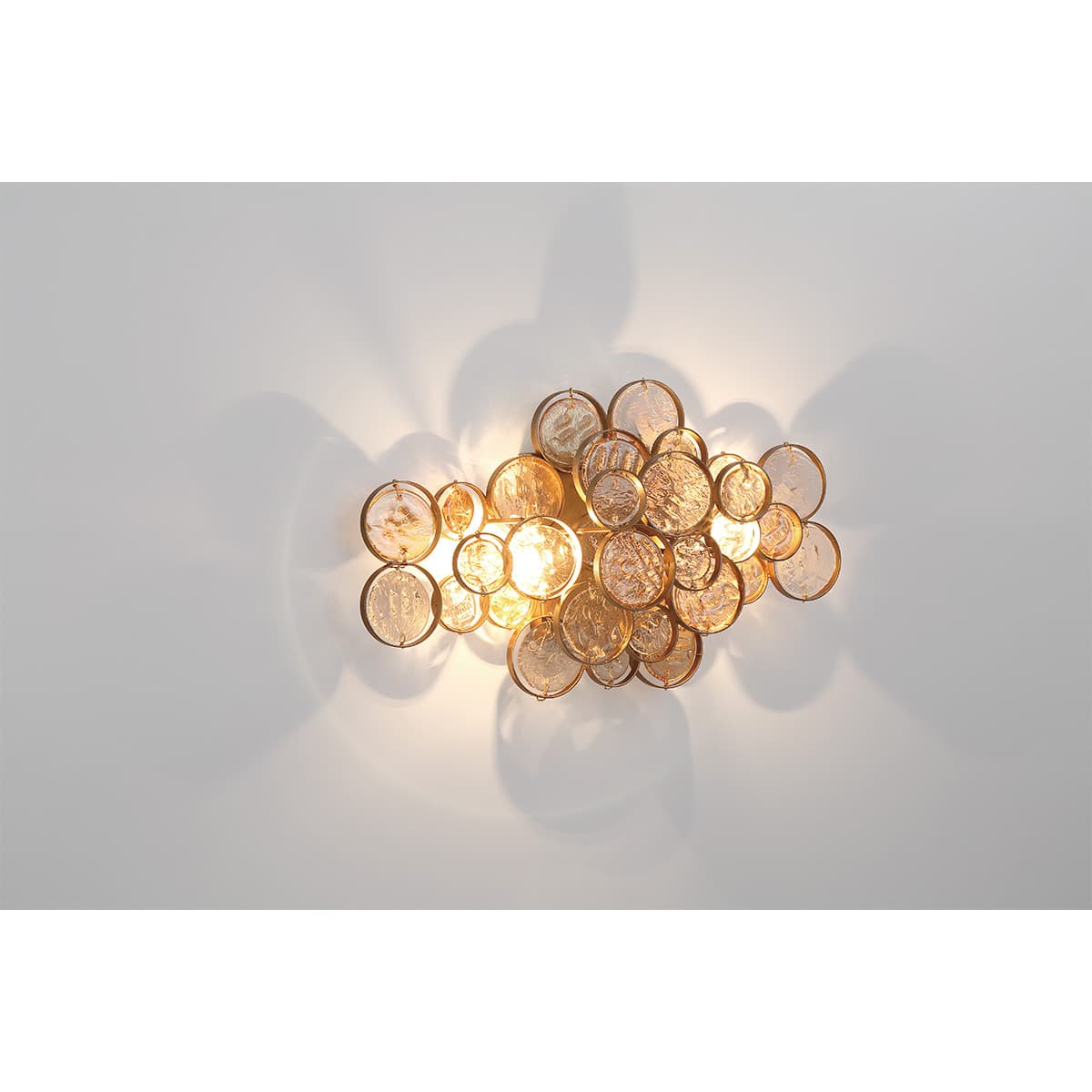 Trento 2 Light Wall Sconce In Gold — view 4