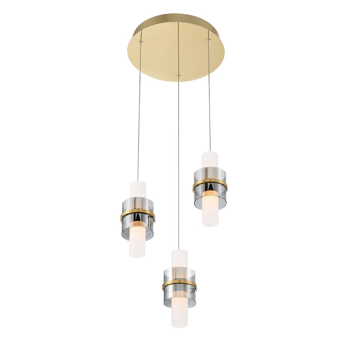Rola 6 Light Chandeliers In Gold — view 2
