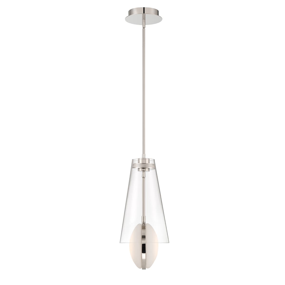 Solari 2 Light Pendants In Nickel — view 2