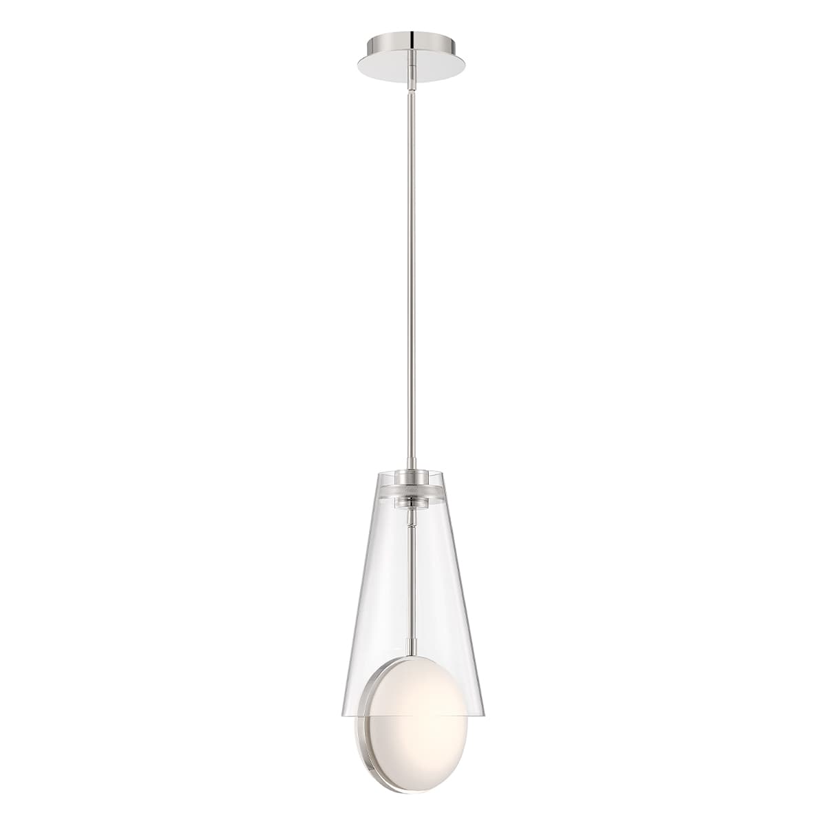 Solari 2 Light Pendants In Nickel — view 3
