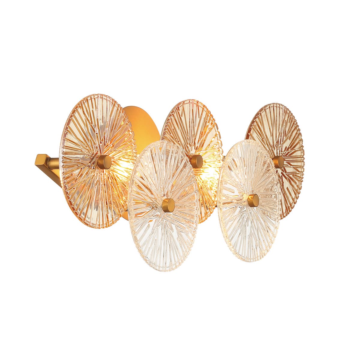 Sue-Anne 2 Light Vanity In Brass — view 3