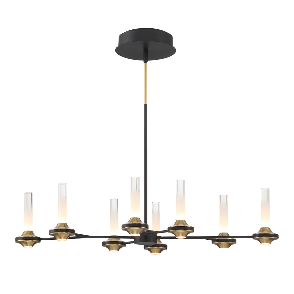 Torcia 16 Light Chandeliers In Black — view 2
