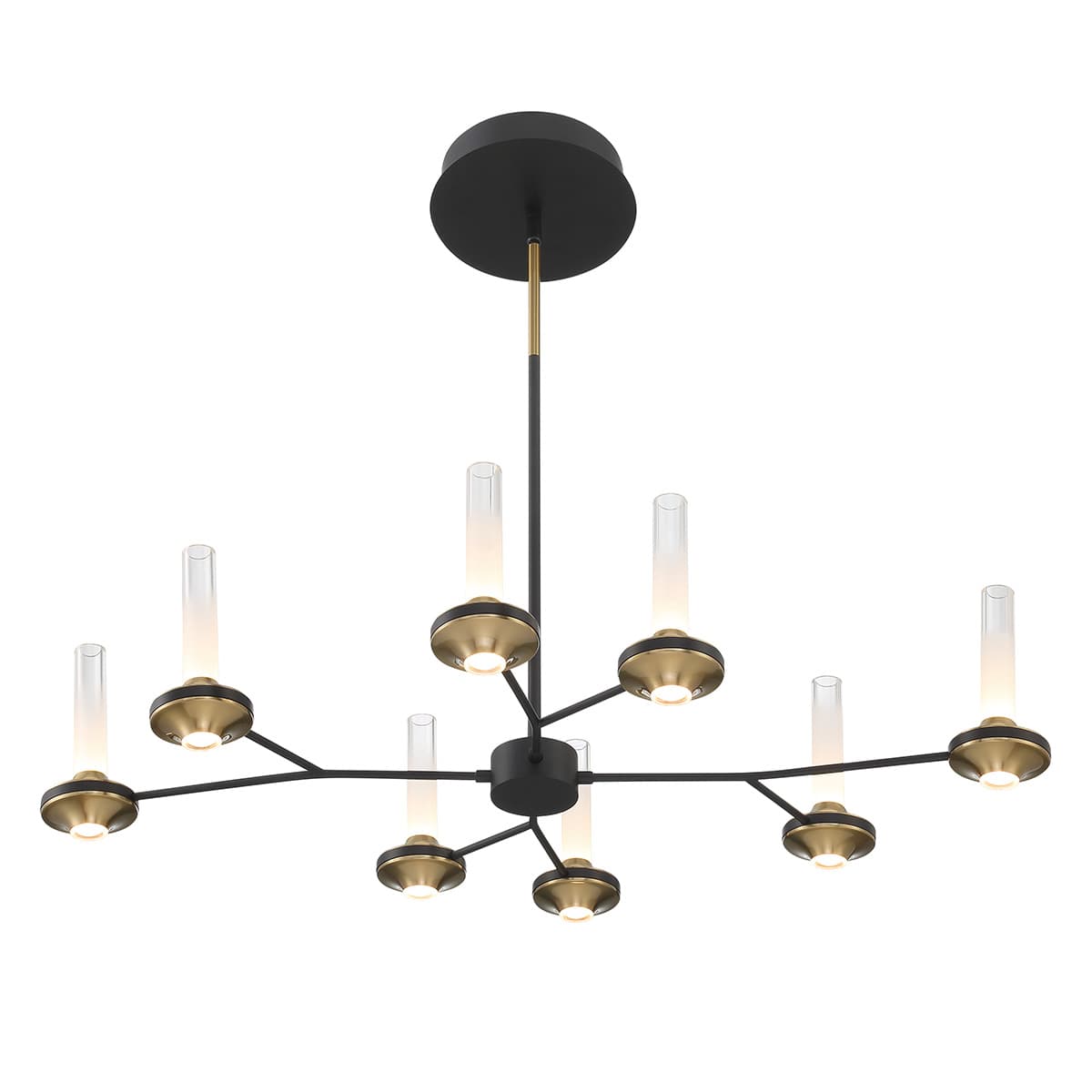 Torcia 16 Light Chandeliers In Black — view 3