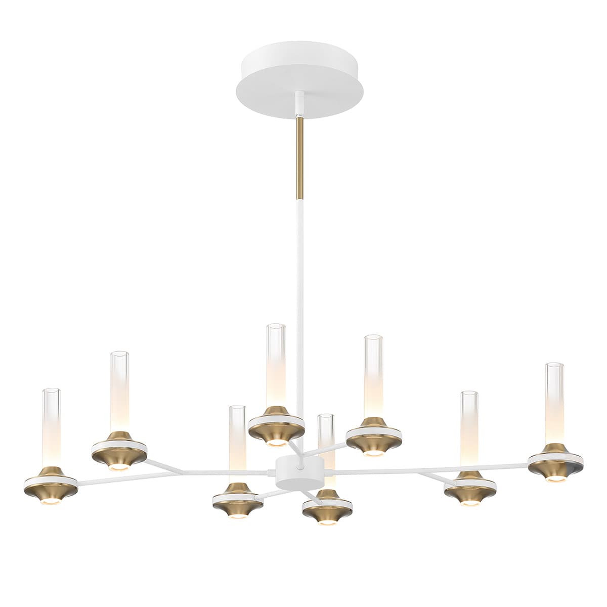 Torcia 16 Light Chandeliers In White — view 2
