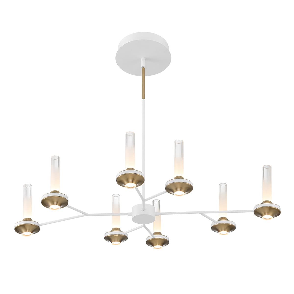 Torcia 16 Light Chandeliers In White — view 3