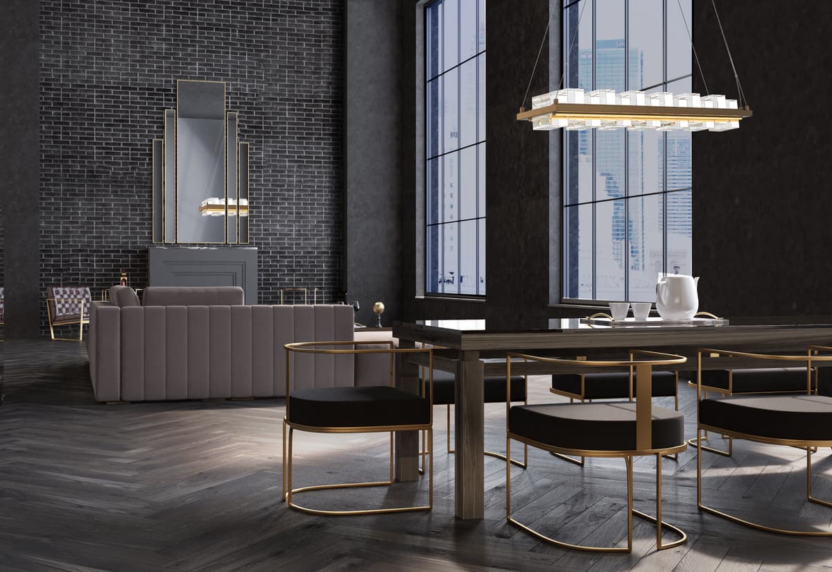 Bruco 2 Light Chandeliers In Gold — view 4