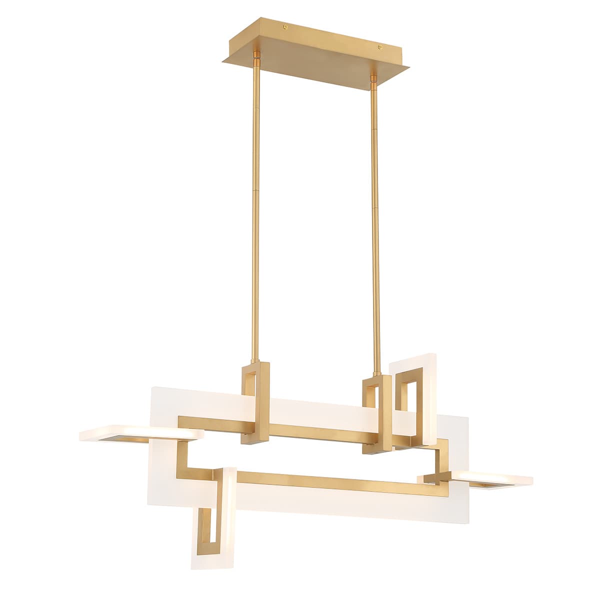 Inizio 5 Light Chandeliers In Gold — view 2