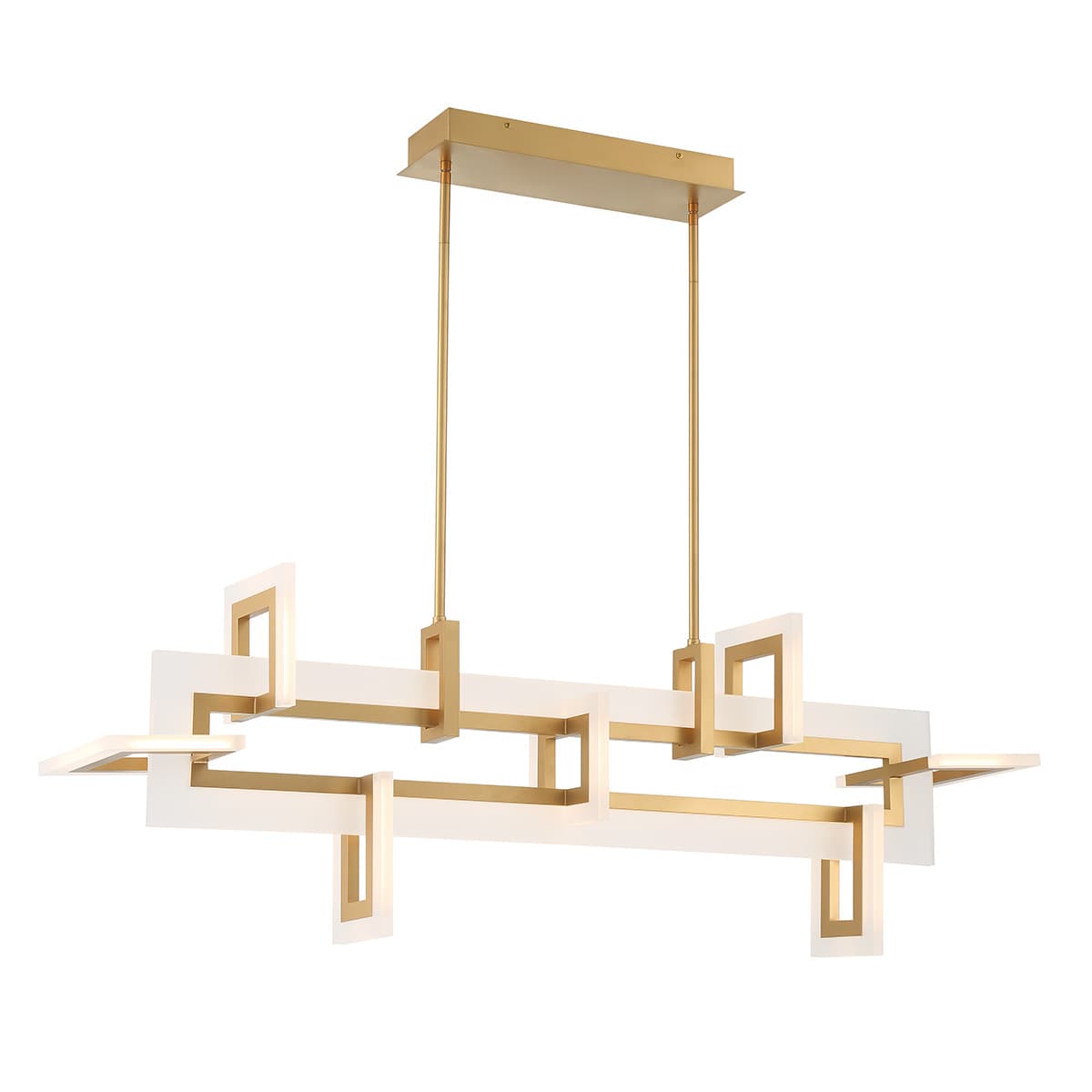 Inizio 6 Light Chandeliers In Gold — view 2