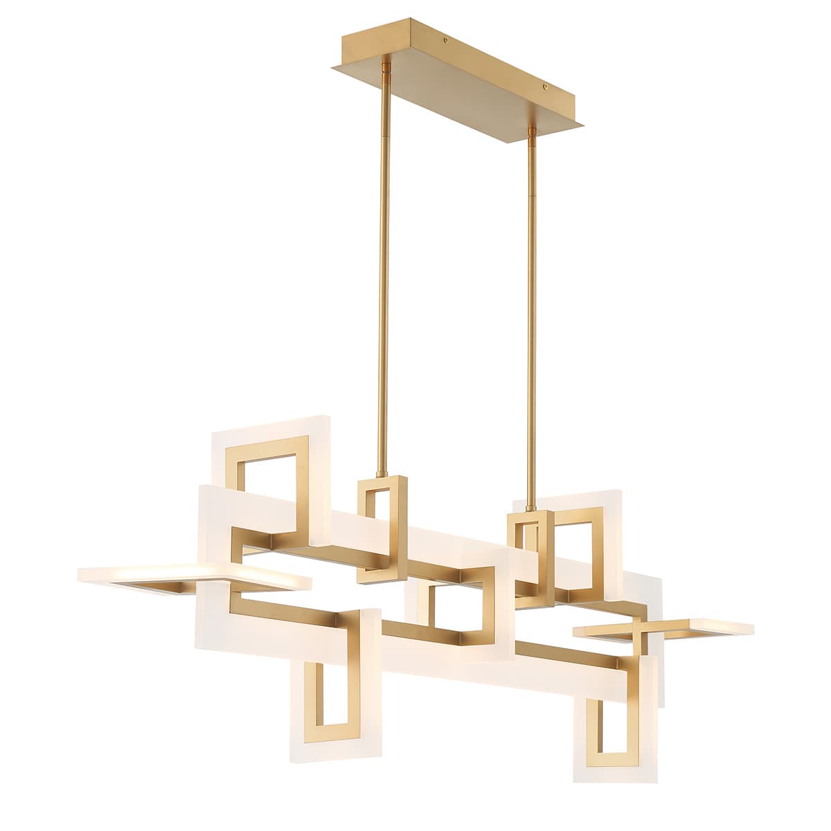 Inizio 6 Light Chandeliers In Gold — view 3