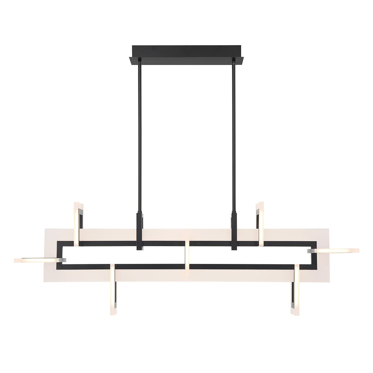 Inizio 6 Light Chandeliers In Black