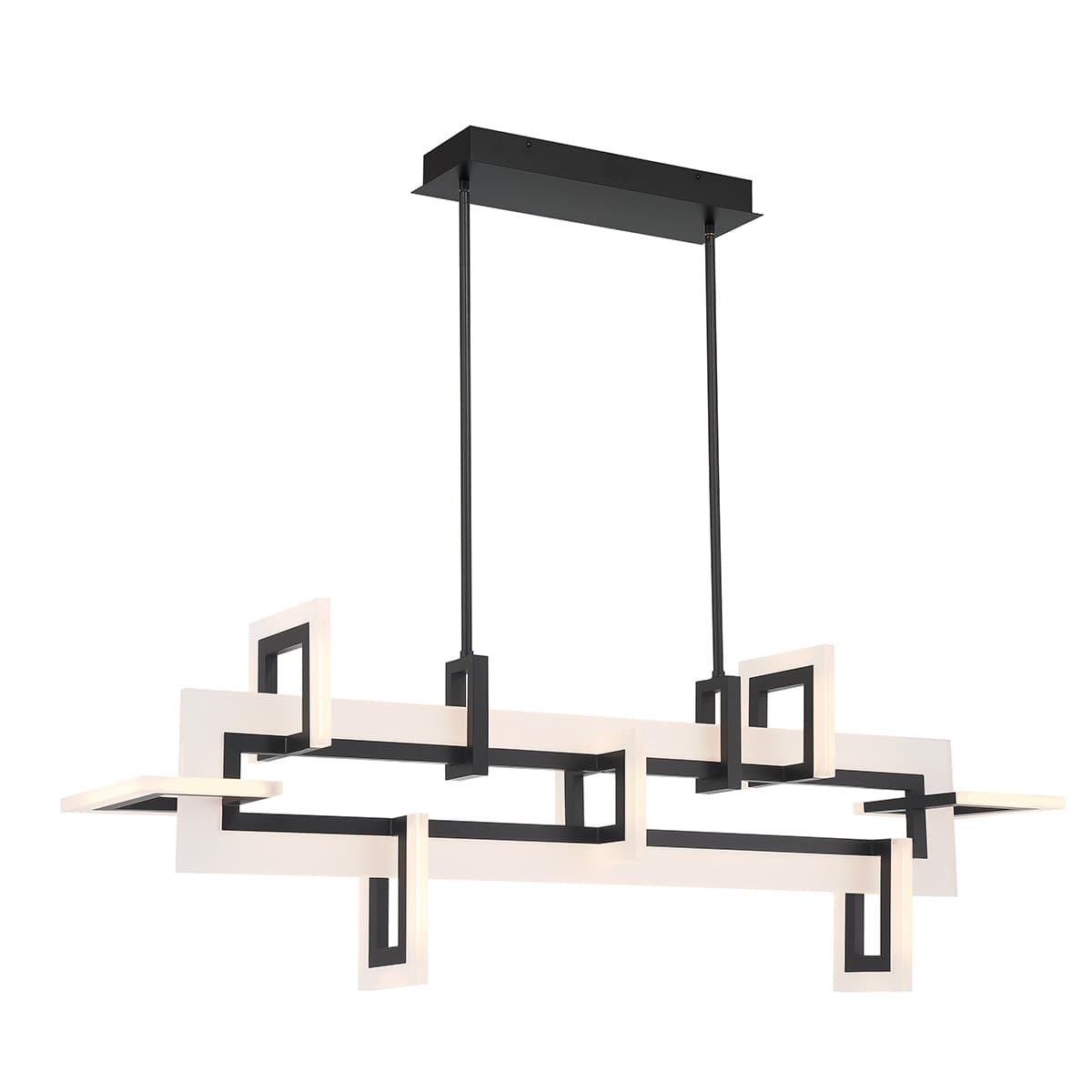 Inizio 6 Light Chandeliers In Black — view 2