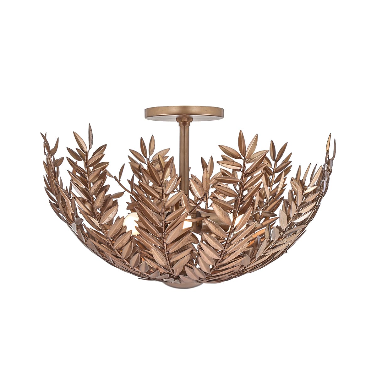Jalore 3 Light Flush Mount In Bronze
